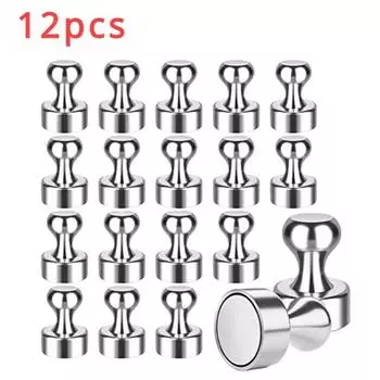 12 Pieces Magnet Magnetic Needle Disk Refrigerator Magnets for Fridge Decoration Home Decor Circuit Board Stickers Whiteboard