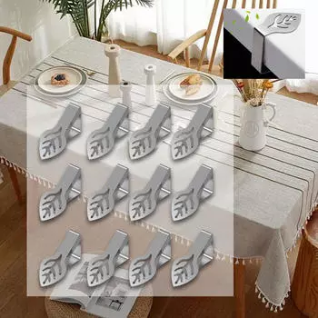 12 Pieces Picnic Tablecloth Clips Table Cloth Holders Premium Cover Clamps for Dining Leaf Shape