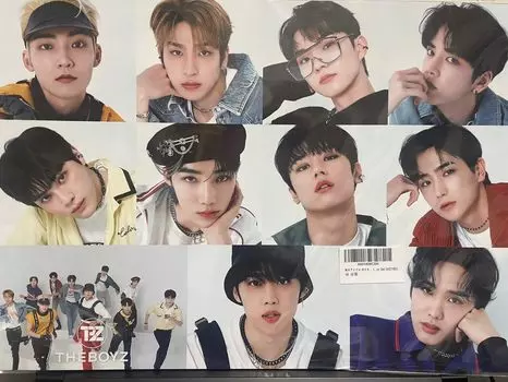 12 постеров 1 набор наклеек THEBOYZ PO +