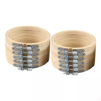 12 пяльцев, регулируемые бамбуковые кольца для вышивки крестиком, удобные 3 inch