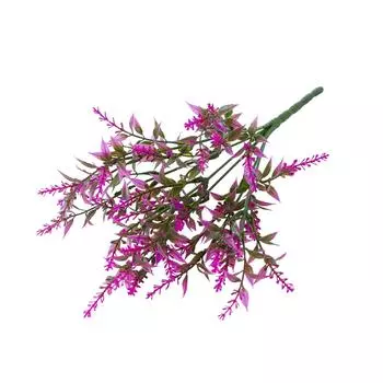 12 пучков искусственных цветов лаванды, растения с 7 гибкими стеблями, 14-дюймовые устойчивые к ультрафиолетовому излучению искусственные уличные пластиковые растения One Size