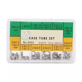 12 размеров корпуса часов, инструмент для ремонта металла трубки часового мастера, крепежный аксессуар