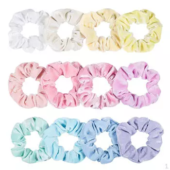 12 разноцветных резинок для волос, бархатные ленты, резинка для волос для хвоста, хорошие