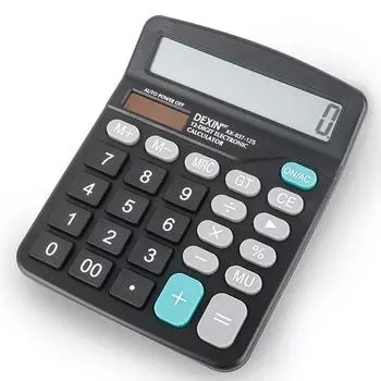 12-разрядный большой ЖК-дисплей Калькулятор стандартных функций с двойным питанием от солнечной батареи и батареи для дома, базовый настольный, для офиса