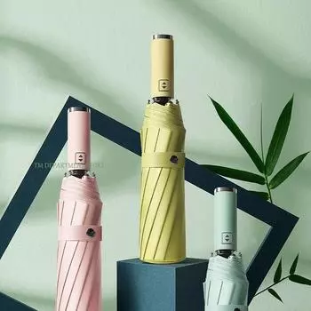 12 ребер, большой устойчивый зонт, полностью автоматический зонт от дождя для мужчин и женщин, ветрозащитный, большой 3 складных зонта, зонтик в подарок