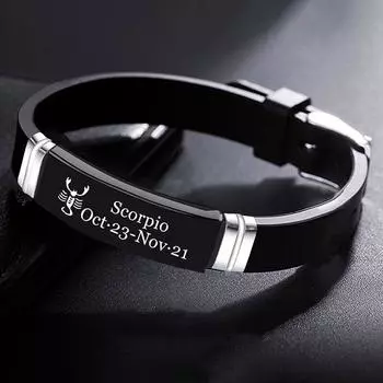 12 регулируемых браслетов созвездий, браслет со знаком зодиака, браслеты дружбы, браслеты для пар, ювелирные аксессуары для мужчин и женщин Aries