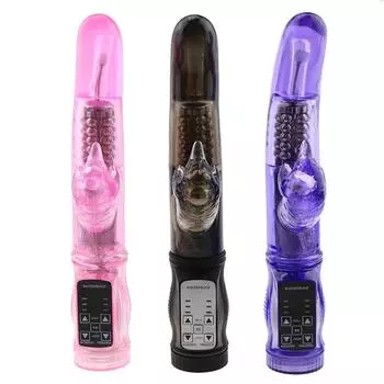 12 режимов Кролик Вибрационный и вращающийся Массажер для тела Вибратор Секс-товары для женщин 21*3cm