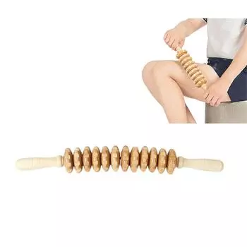 12 роликовых массажных инструментов Антицеллюлитный ролик для терапии древесины - Инструменты для массажа с использованием древесины