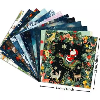 12 рождественских материалов бумага мечта снежинка справочник материал подложка бумага для вырезания книги своими руками открытка изготовление фон