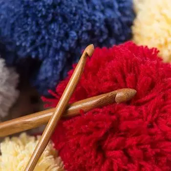 12/set of DIY Crochet Hook Set Bamboo Handle Crochet Tools Crafts 3mm-10mm L верблюд