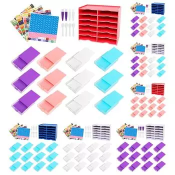 12 сеток, многофункциональная стойка для хранения тарелок-лодок с держателем для сверл, наборы принадлежностей для алмазной живописи, многофункциональные для детей и взрослых SKU06