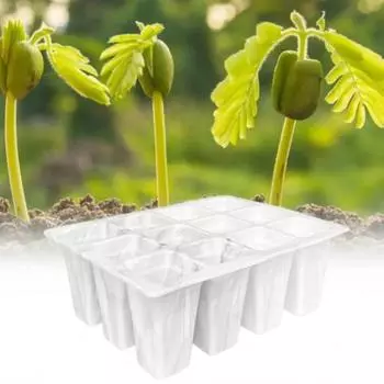 12 сеток поддон для рассады силиконовый ящик для выращивания растений прочные поддоны для проращивания семян трав и цветов оранжевый