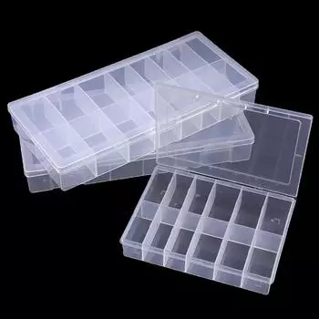 12 сеток прозрачная пустая фольга для ногтей пластиковая коробка для хранения накладных ногтей коробка чехол органайзер TP