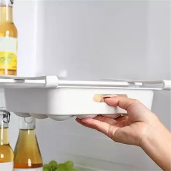 12 сеток, термостойкий лоток для яиц в холодильнике, пластиковый ящик для хранения свежих яиц для холодильника белый