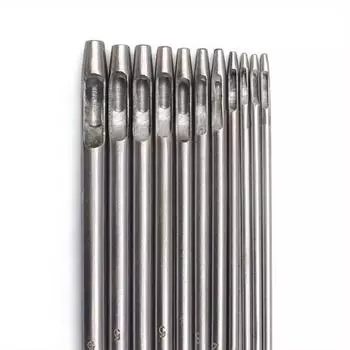 12 /Sets Leather Punching Round Punching Material Punching Hole Opening Diy Manual Leather Goods Punching Tools 0.5-6mm