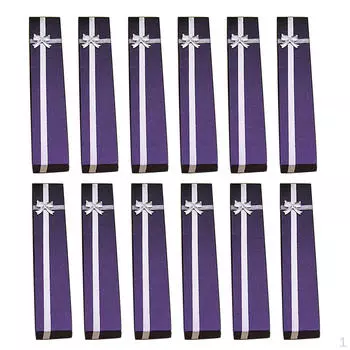 12 шкатулок для украшений, ожерелье, подарочный органайзер StyleB-Purple