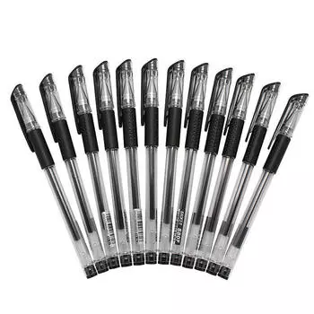 12 шт. 0,5 мм синие/красные/черные гелевые ручки для офиса, учебы и учебы 12PC pen синий