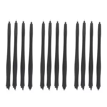 12 шт 12F 14F 16F U18 Ручка для микроблейдинга Одноразовая двойная головка Карандаш для макияжа бровей Нескользящая