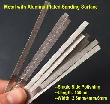 12 шт., 150 мм, стоматологическая полоска для полировки металла с односторонней шлифовальной поверхностью, покрытой глиноземом, материалы для отбеливания зубов 12 Pcs 4mm