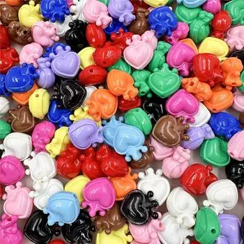 12 шт. 21,4*24,4 мм подвески Корона Сердце свободные бусины с отверстием для браслета и ожерелья изготовления DIY ювелирных аксессуаров оранжевый