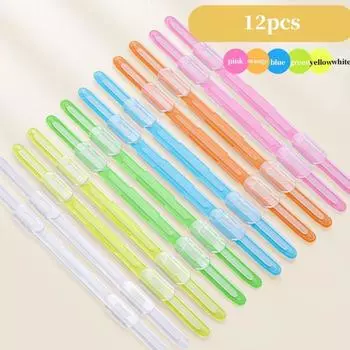 12 шт. 2 отверстия клипсы для листов DIY скрапбук А4 бумажные скрепки переплетные клипсы полоска офис A