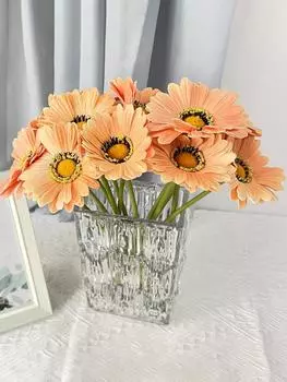 12 шт. 30 см искусственные герберы поддельные цветы хризантемы цветы ромашки для дома, свадьбы, вечеринки, балкона, гостиной, декора для двора детские розовый