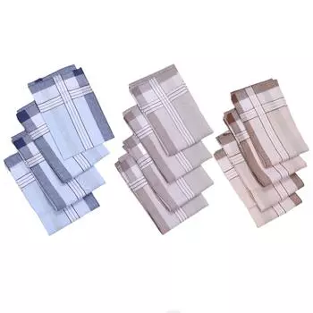 12 шт 40 см хлопковые мужские носовые платки пожилые носовые платки впитывающие пот носовые платки набор