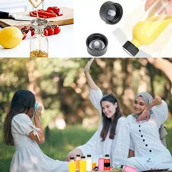 12 шт. 60 мл маленькие стеклянные бутылки с герметичными крышками прозрачные бутылки/флаконы/контейнеры для сока имбиря, зелий, масел