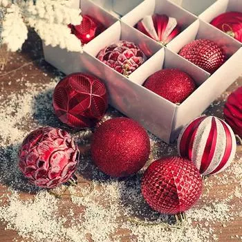 12 шт 6 см Рождественские шары украшения елочные украшения для праздника свадебная вечеринка подвески комплект рождественские украшения зелёный