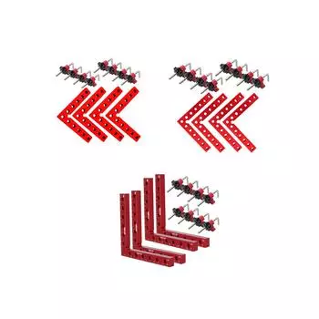 12 шт. 90-градусный зажим L-образный угловой зажим для полок, коробок, полок из дерева 120mm