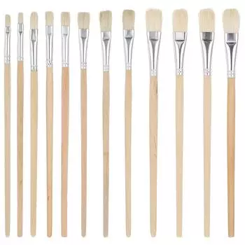 12 шт. акриловых кистей, акварельных кистей, разных размеров кистей, кисти с деревянной ручкой для акрилового масляного искусства, детализации наскальной живописи 12pcs