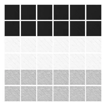 12 шт. акустических стеновых панелей из пенопласта, огнестойкие звукопоглощающие плитки, полиэстеровая текстура для детских комнат и дропшиппинга чёрный