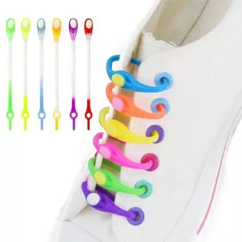 12 шт., эластичные силиконовые шнурки без завязок, эластичные шнурки, кроссовки для взрослых и детей, ленивые шнурки для обуви