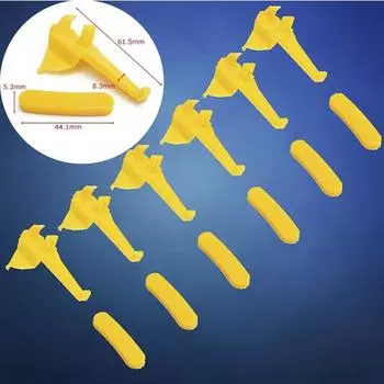 12 шт. автомобильный шиномонтажный станок, нейлоновое крепление, демонтаж утиной головы, вставка, протектор обода шины жёлтый