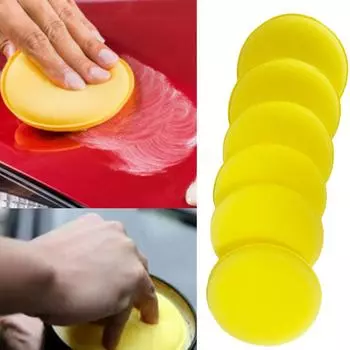 12 шт. Автомобильный воск, специальная губка, прецизионная губка для мытья автомобиля, нажимная полировка краев, маленькая губка, чистящий инструмент, автомобильный воск, губка белый