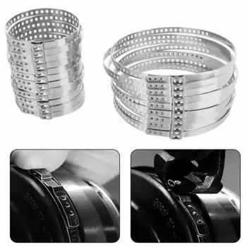 12 шт. автомобильный зажим для пыльника ШРУСа, регулируемый зажим для соединения вала привода из нержавеющей стали, 12 больших + 12 маленьких зажимов для крепления автомобильных аксессуаров