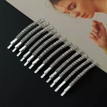 12 шт. аксессуары свадебные повседневные волосы невесты ювелирные изделия шпильки свадебные заколки для волос головные уборы серебряный