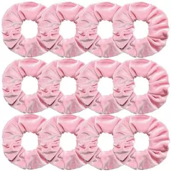 12 шт. Бархатные резинки для волос Белые Черные Синие Зеленые Фиолетовые Красные Розовые Однотонные Эластичные резинки для волос Женские Аксессуары для волос для девочек