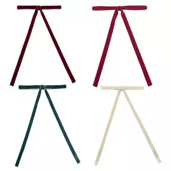 12 шт. бархатных рождественских бантов, винтажные бархатные ленты, банты для елки (Ретро Зеленый)