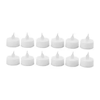 12 шт. беспламенных светодиодных свечей, электрические свечи, украшение для дома на вечеринку, свадьбу