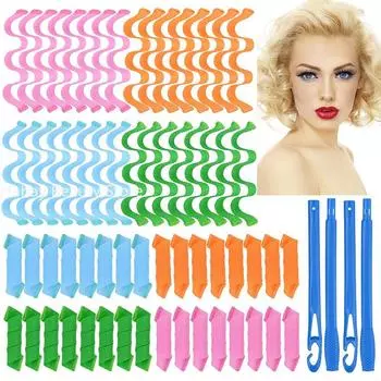 12 шт. безнагревные бигуди для волос Magic Wave Formers спиральные бигуди волнистые бигуди женские прически роликовые инструменты для укладки волос