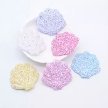 12 шт блестящие нашивки в виде ракушек, аппликации, сделай сам, рукоделие, швейные принадлежности, головные уборы, шляпа, декор, скрапбукинг розовый