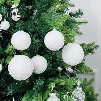 12 шт. блестящих шариков из пенопласта с пайетками, набор праздничных подвесных украшений для украшения вечеринки в помещении и на открытом воздухе