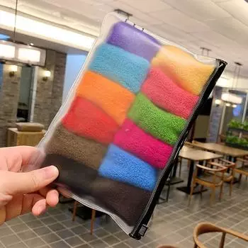 12 шт. большие эластичные толстые резинки для волос для всех типов волос бесшовные махровые резинки для хвостиков аксессуары для волос без повреждений Size fits all