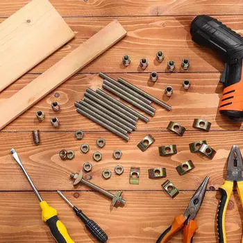 12 шт. болтов для соединения мебели, соединительные фитинги, металл M8, 4 в 1, резьбовой стержень M8x80mm