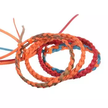 12 шт. браслеты от комаров из искусственной кожи, плетеный ремешок от комаров, регулируемый браслет для 12Pcs