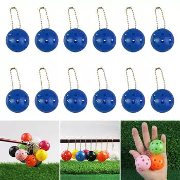 12 шт. брелок для ключей Pickleball, подвеска в виде автомобиля, металлический брелок для кошелька, сумки Blue