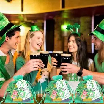 12 шт. брелок для ключей в виде розовой свиньи с открытками и сумками St.