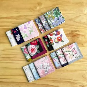 12 шт. цветных носовых платков с цветочным узором, карманный носовой платок, квадратный носовой платок с принтом