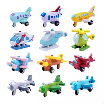 12 шт. деревянная модель самолета игрушка образовательные забавные мини-конструкторы вечеринка